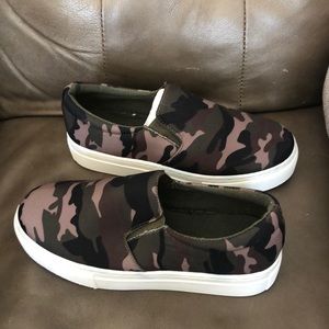 Shop Talulah Camo Platform Slip-on Sneakers